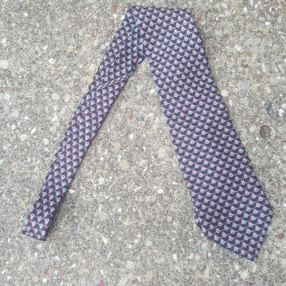 Christian Dior Monsieur Black Red Silk Tie